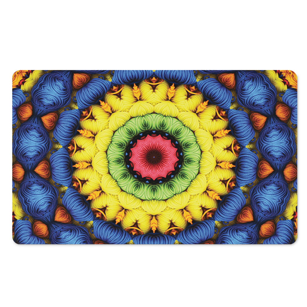 Colorful Kaleidoscope Print Polyester Doormat
