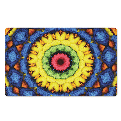 Colorful Kaleidoscope Print Polyester Doormat