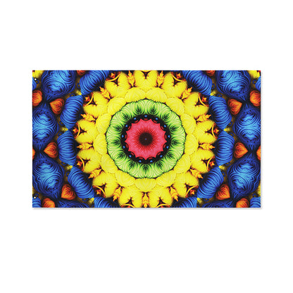 Colorful Kaleidoscope Print Polyester Flag