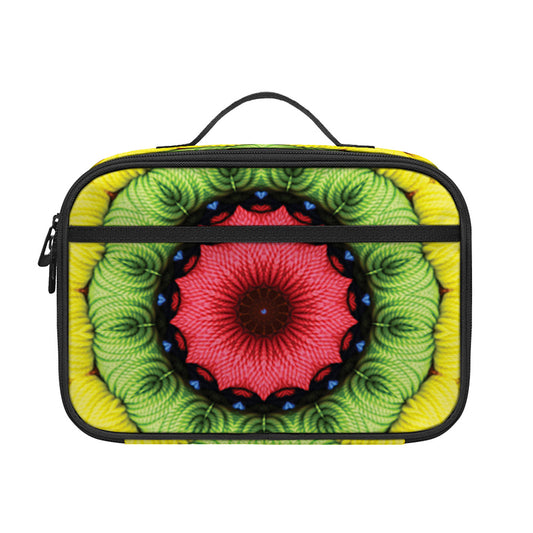 Colorful Kaleidoscope Print Portable Lunch Bag