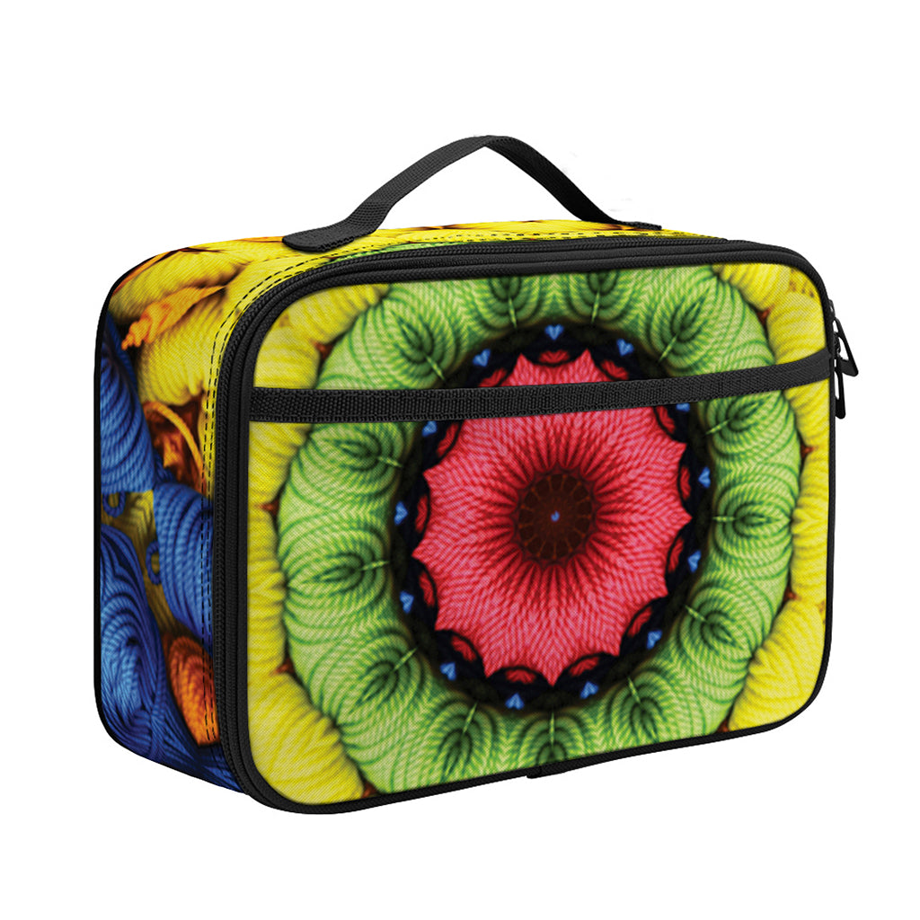 Colorful Kaleidoscope Print Portable Lunch Bag