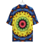 Colorful Kaleidoscope Print Rayon Hawaiian Shirt