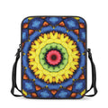 Colorful Kaleidoscope Print Rectangular Crossbody Bag