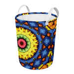 Colorful Kaleidoscope Print Round Laundry Basket
