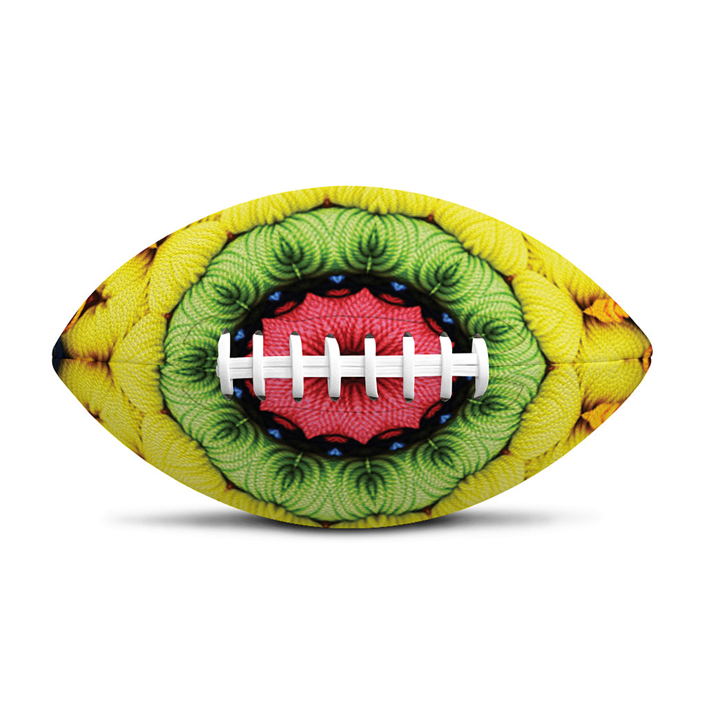 Colorful Kaleidoscope Print Rugby Ball