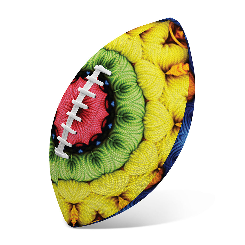 Colorful Kaleidoscope Print Rugby Ball