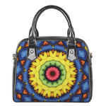 Colorful Kaleidoscope Print Shoulder Handbag