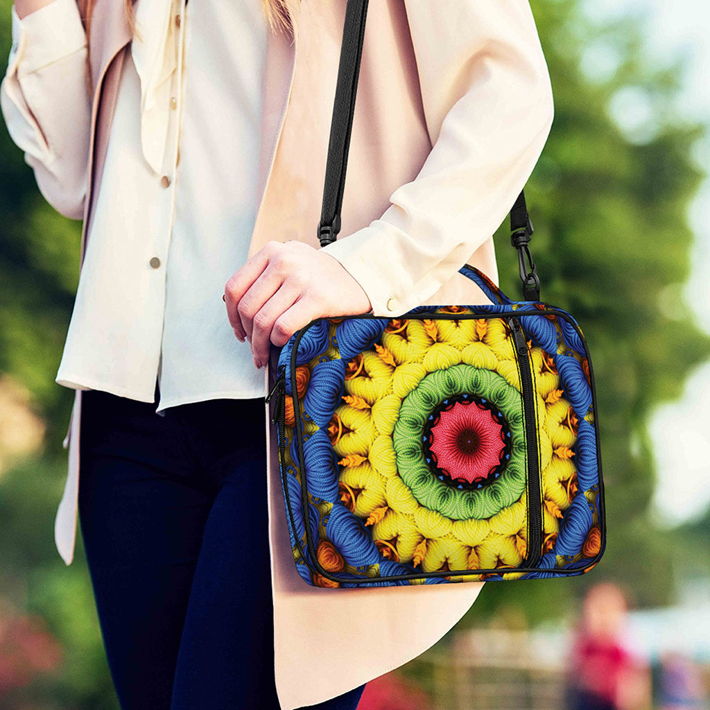 Colorful Kaleidoscope Print Shoulder Strap Bible Bag