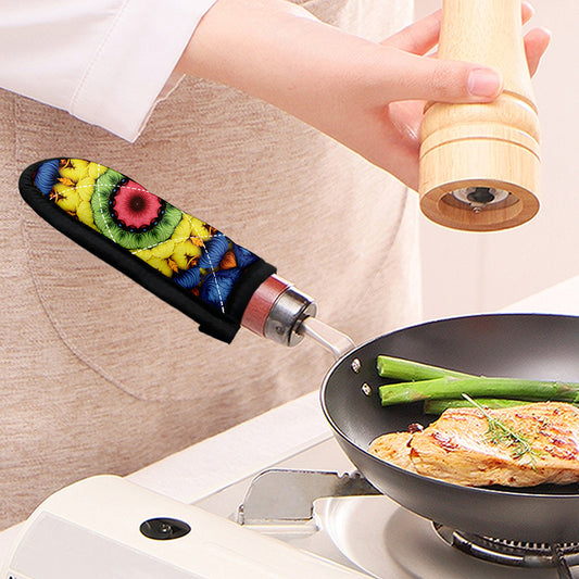 Colorful Kaleidoscope Print Skillet Handle Cover