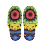 Colorful Kaleidoscope Print Slippers