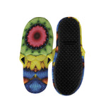 Colorful Kaleidoscope Print Slippers