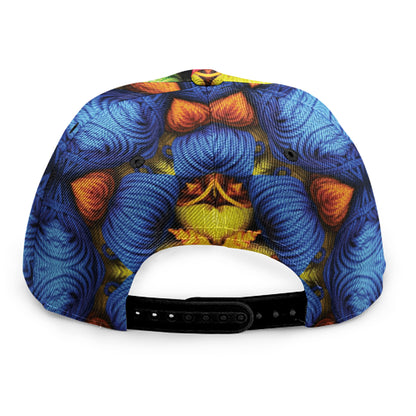 Colorful Kaleidoscope Print Snapback Cap
