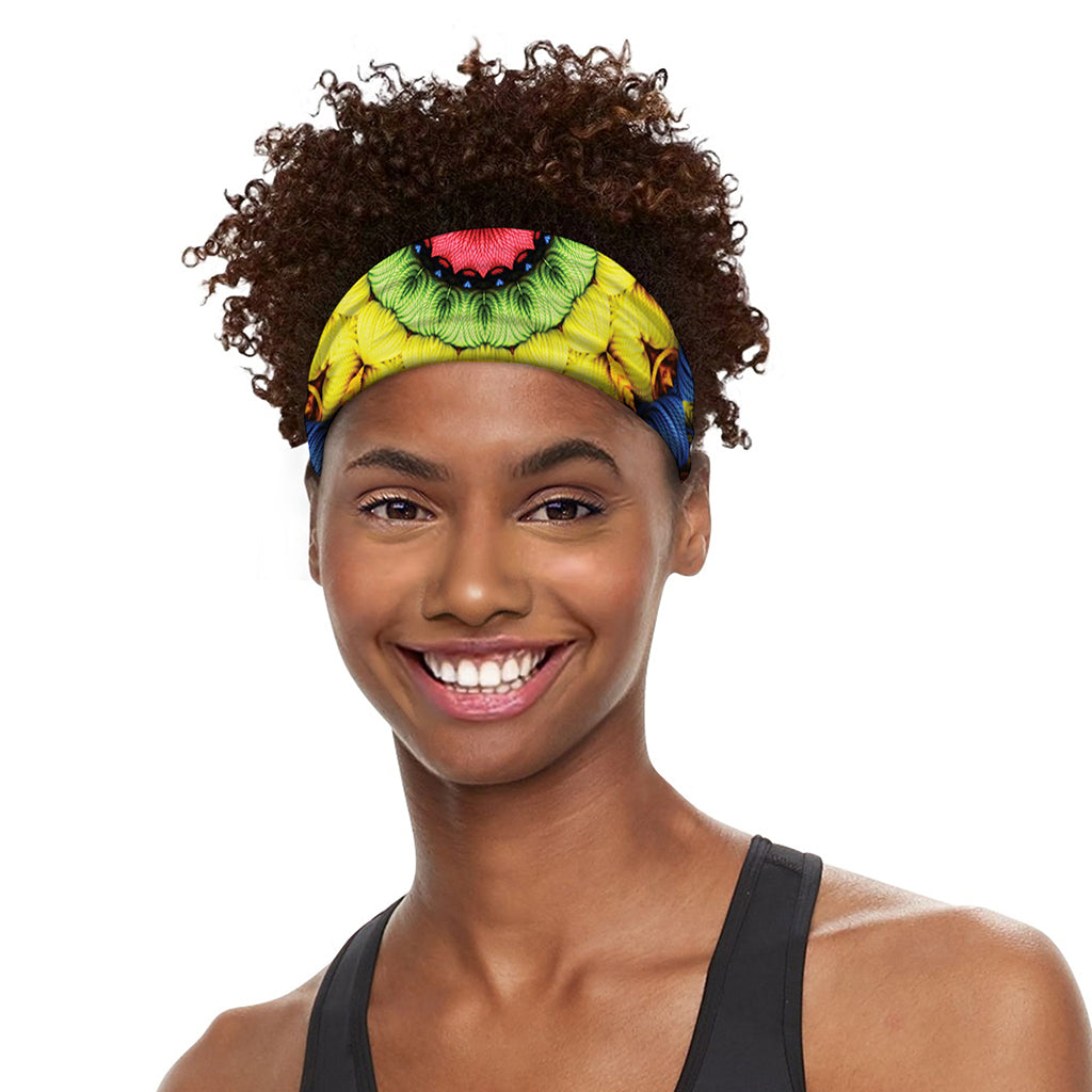 Colorful Kaleidoscope Print Sports Headband