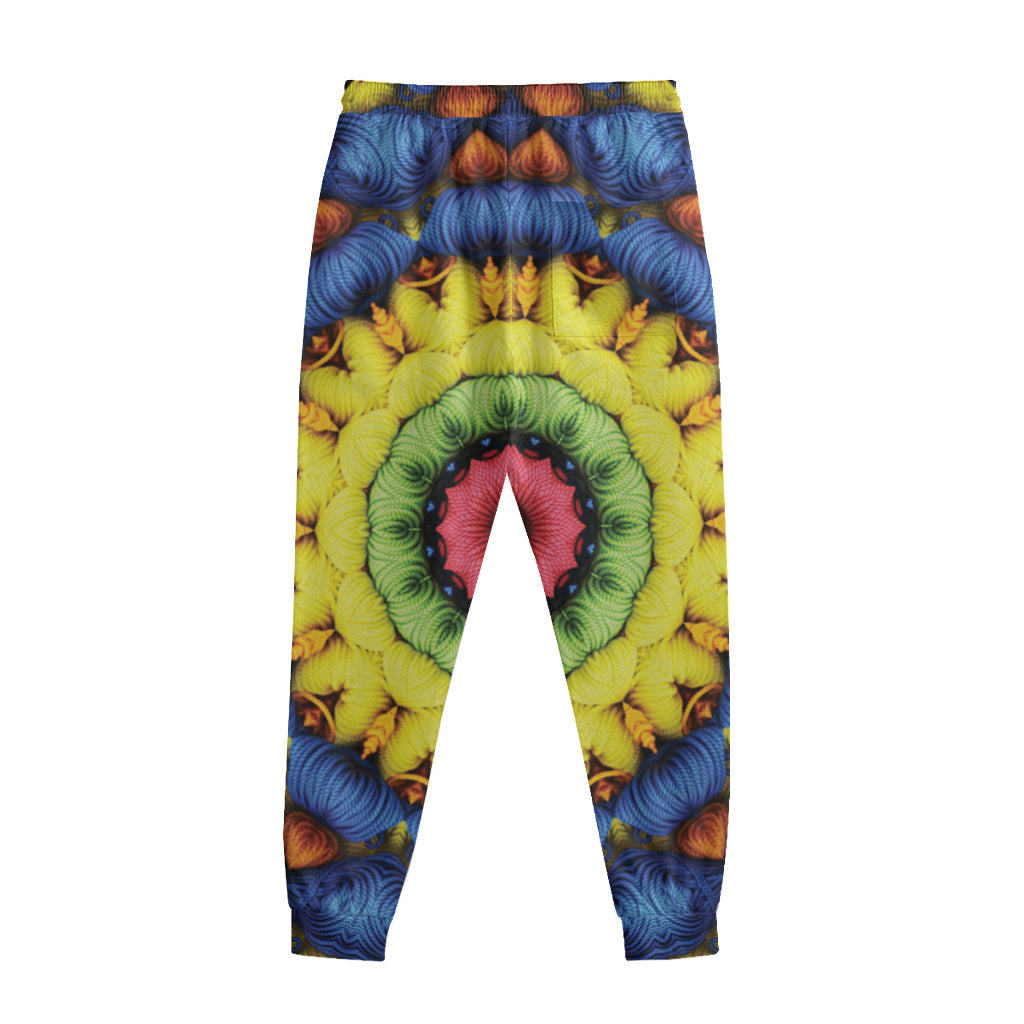 Colorful Kaleidoscope Print Sweatpants