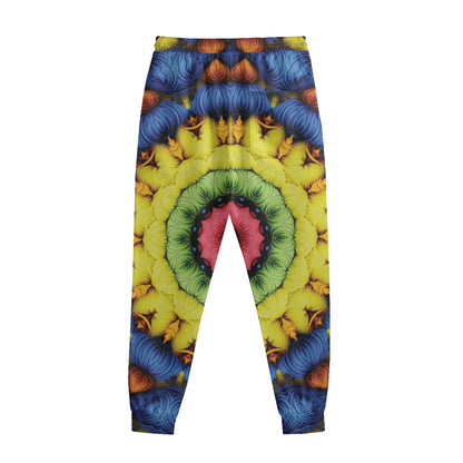 Colorful Kaleidoscope Print Sweatpants