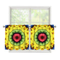 Colorful Kaleidoscope Print Tier Curtains
