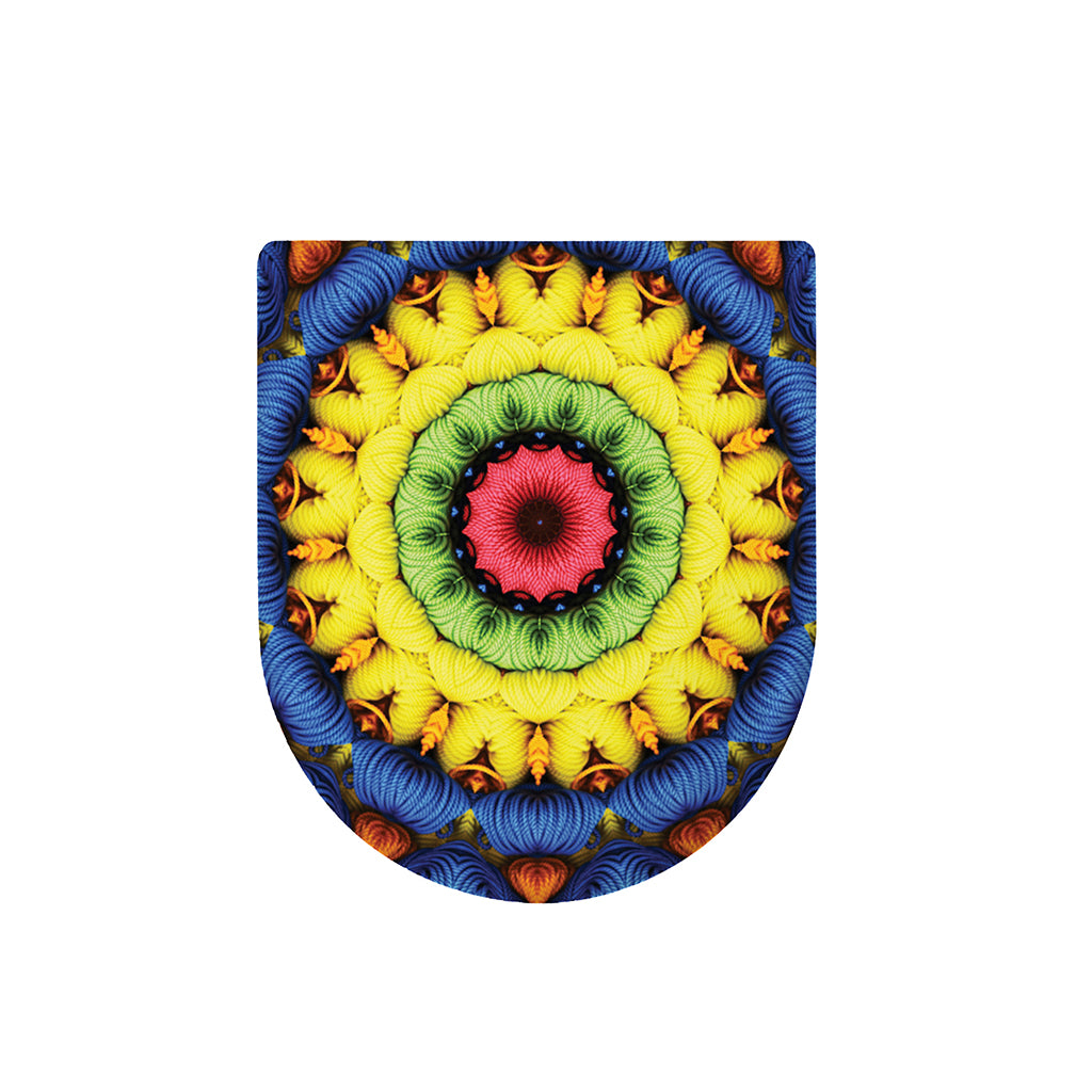 Colorful Kaleidoscope Print Toilet Lid Cover