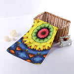 Colorful Kaleidoscope Print Towel
