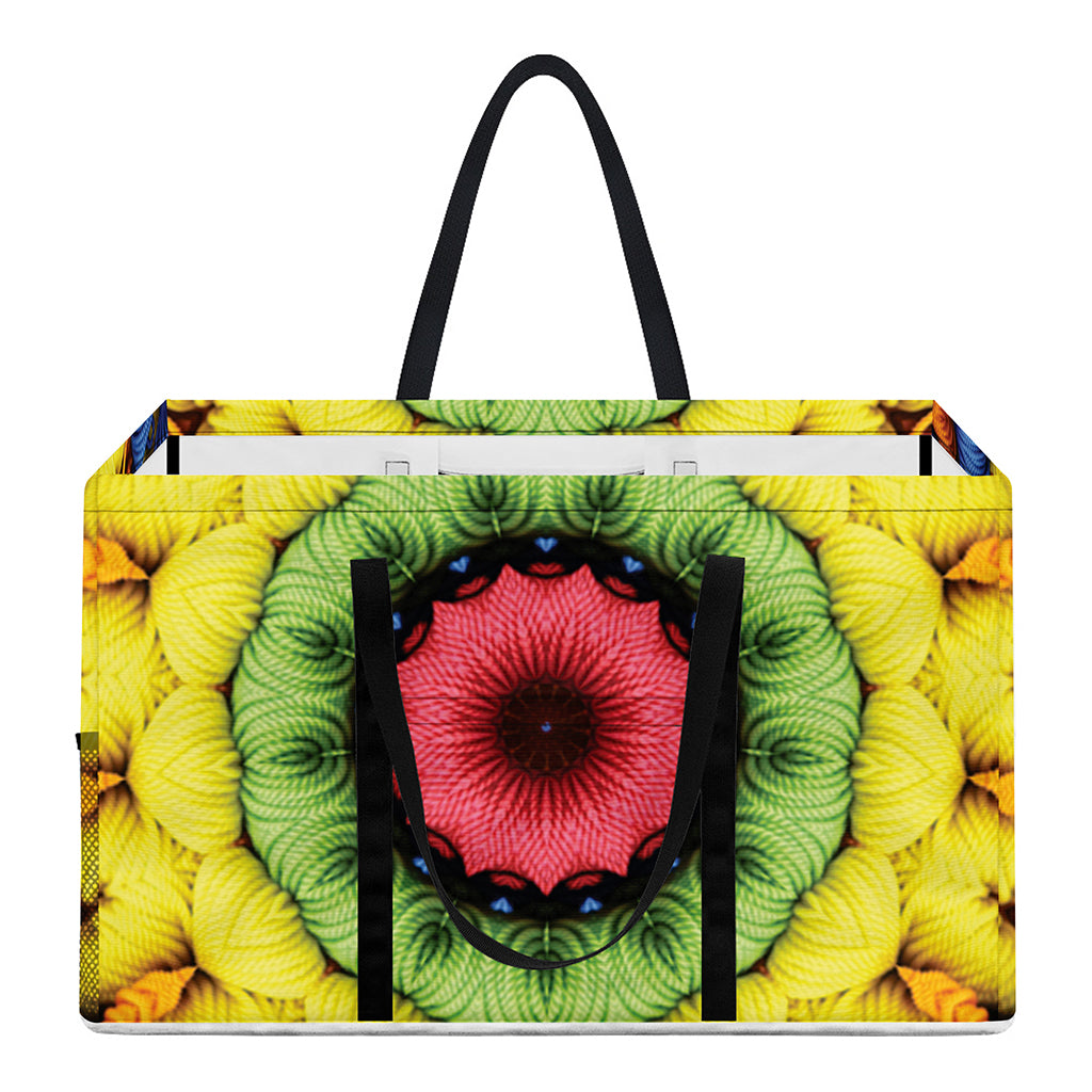 Colorful Kaleidoscope Print Utility Tote Bag