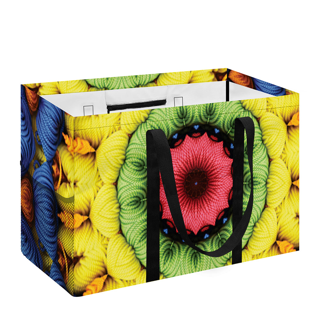 Colorful Kaleidoscope Print Utility Tote Bag