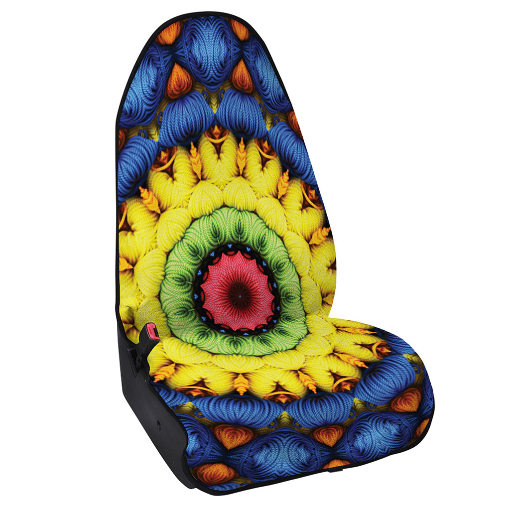 Colorful Kaleidoscope Print Waterproof Car Seat Cover