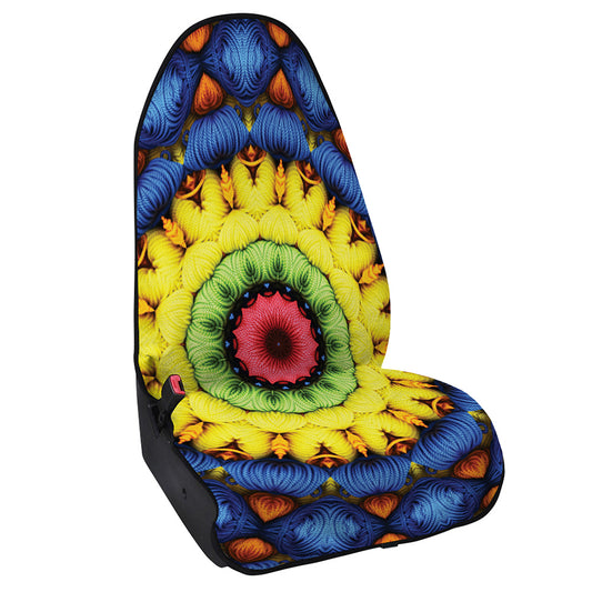 Colorful Kaleidoscope Print Waterproof Car Seat Cover