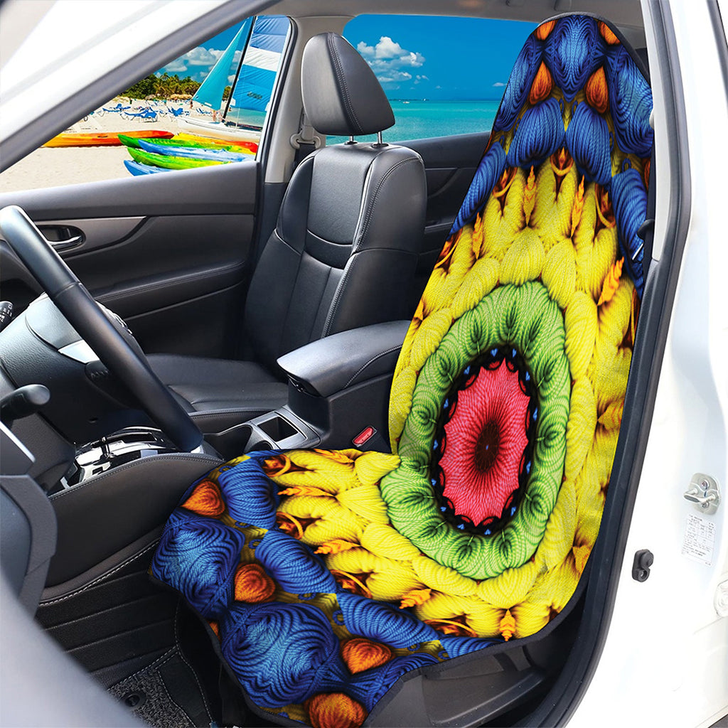 Colorful Kaleidoscope Print Waterproof Car Seat Cover