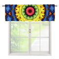 Colorful Kaleidoscope Print Window Valance