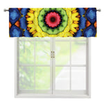 Colorful Kaleidoscope Print Window Valance