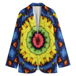 Colorful Kaleidoscope Print Women's Blazer