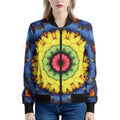 Colorful Kaleidoscope Print Women's Bomber Jacket