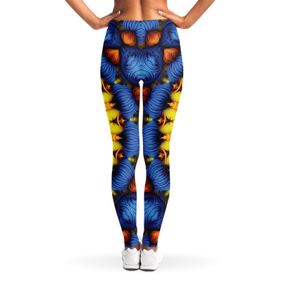 Colorful Kaleidoscope Print Women's Leggings