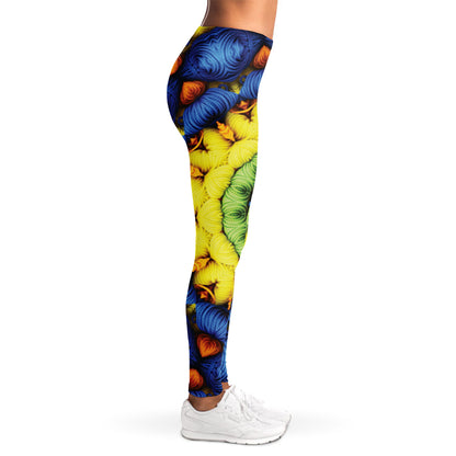 Colorful Kaleidoscope Print Women's Leggings