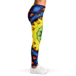 Colorful Kaleidoscope Print Women's Leggings