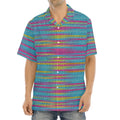 Colorful Knitted Pattern Print Aloha Shirt