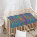 Colorful Knitted Pattern Print Baby Crib Sheet
