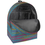 Colorful Knitted Pattern Print Backpack