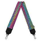 Colorful Knitted Pattern Print Bag Strap