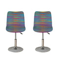 Colorful Knitted Pattern Print Bar Stool Covers