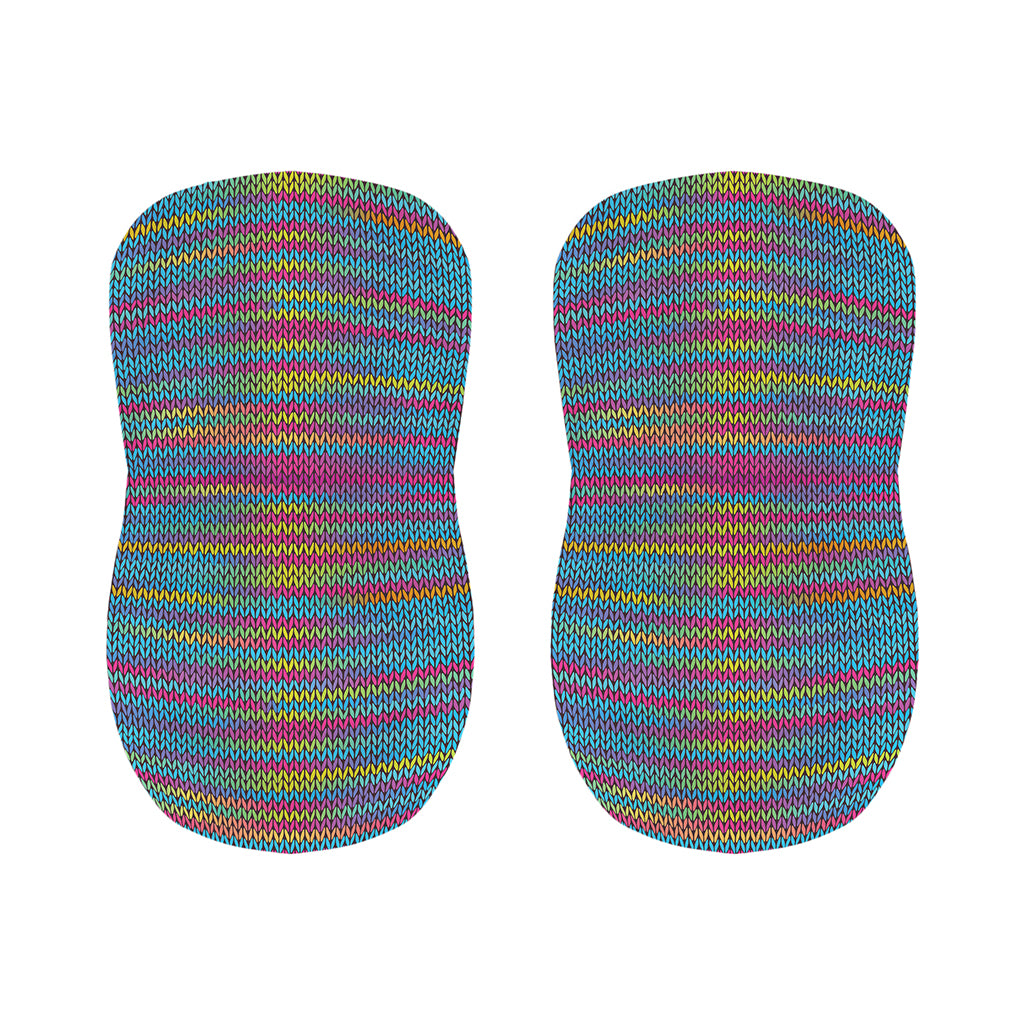 Colorful Knitted Pattern Print Bar Stool Covers