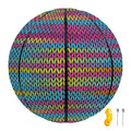 Colorful Knitted Pattern Print Basketball