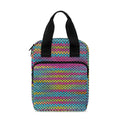 Colorful Knitted Pattern Print Bible Tote Bag