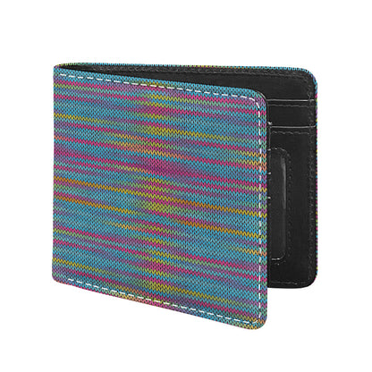 Colorful Knitted Pattern Print Bifold Wallet