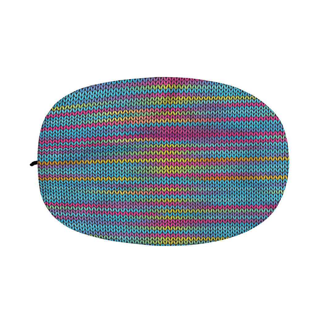 Colorful Knitted Pattern Print Car Side Mirror Covers
