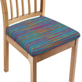 Colorful Knitted Pattern Print Chair Cushion Cover