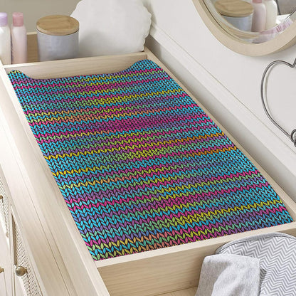 Colorful Knitted Pattern Print Changing Pad Cover