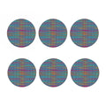 Colorful Knitted Pattern Print Coaster Set