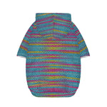 Colorful Knitted Pattern Print Dog Zip Up Hoodie