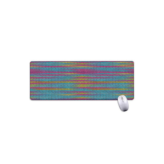 Colorful Knitted Pattern Print Extended Mouse Pad