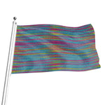 Colorful Knitted Pattern Print Flag